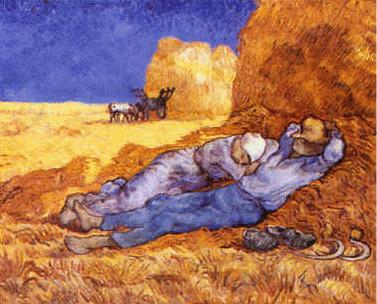 Vincent Van Gogh Noon : Rest from Work Germany oil painting art